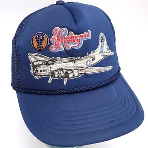 WWII Sentimental Journey Boeing B-17G Bomber + 20th Airforce Pin Trucker Hat Cap